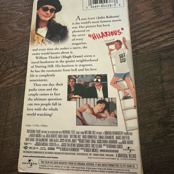 Notting Hill VHS tape - Picture 2 of 2